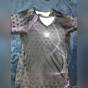 Gaidama Digital flow rashguard, purple, sm